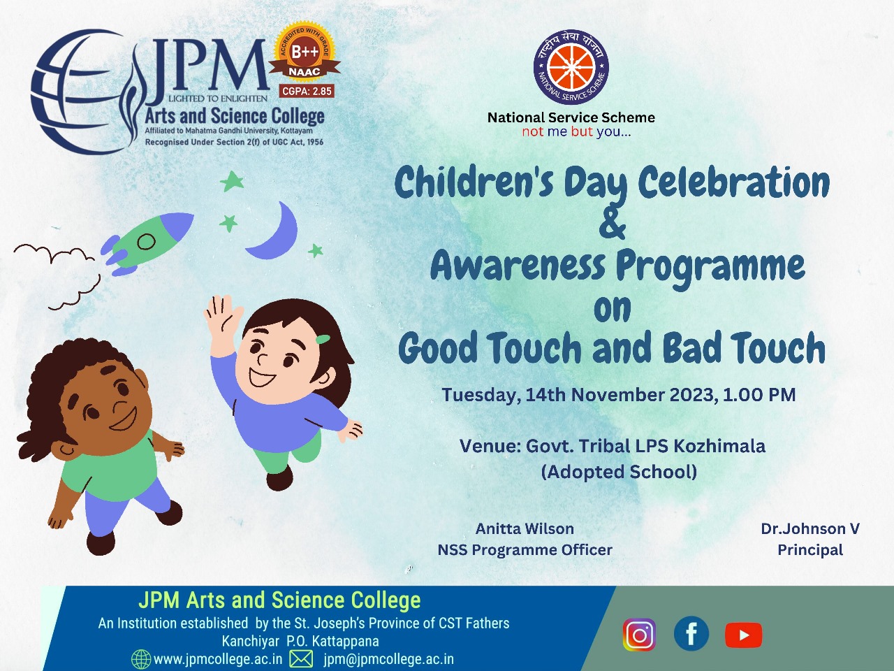 Children's Day Celebration Awareness Programme on Good Touch and Bad Touch